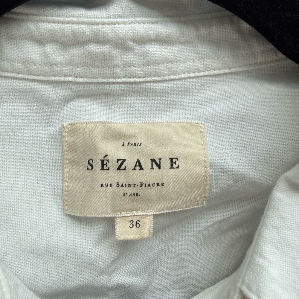 Sézane Tomboy Shirt, Embroidered Hearts - Picture 4 of 8